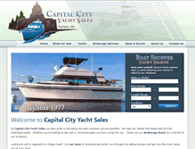 Tablet Screenshot of capitalcityyachts.com